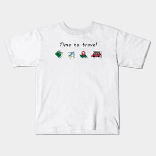 Time to Travel Kids T-Shirt